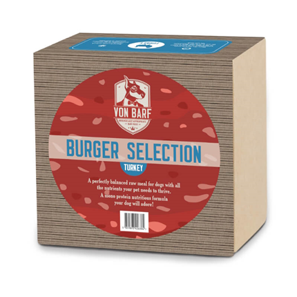 Von Barf Burger Selection, puran - 1kg (5 x 200 g)